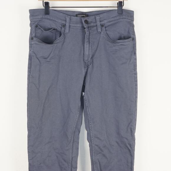 Banana Republic 5 Pocket Slim Fit Gray Stretch Pants Mens Sz 32 x 34 - Picture 2 of 11